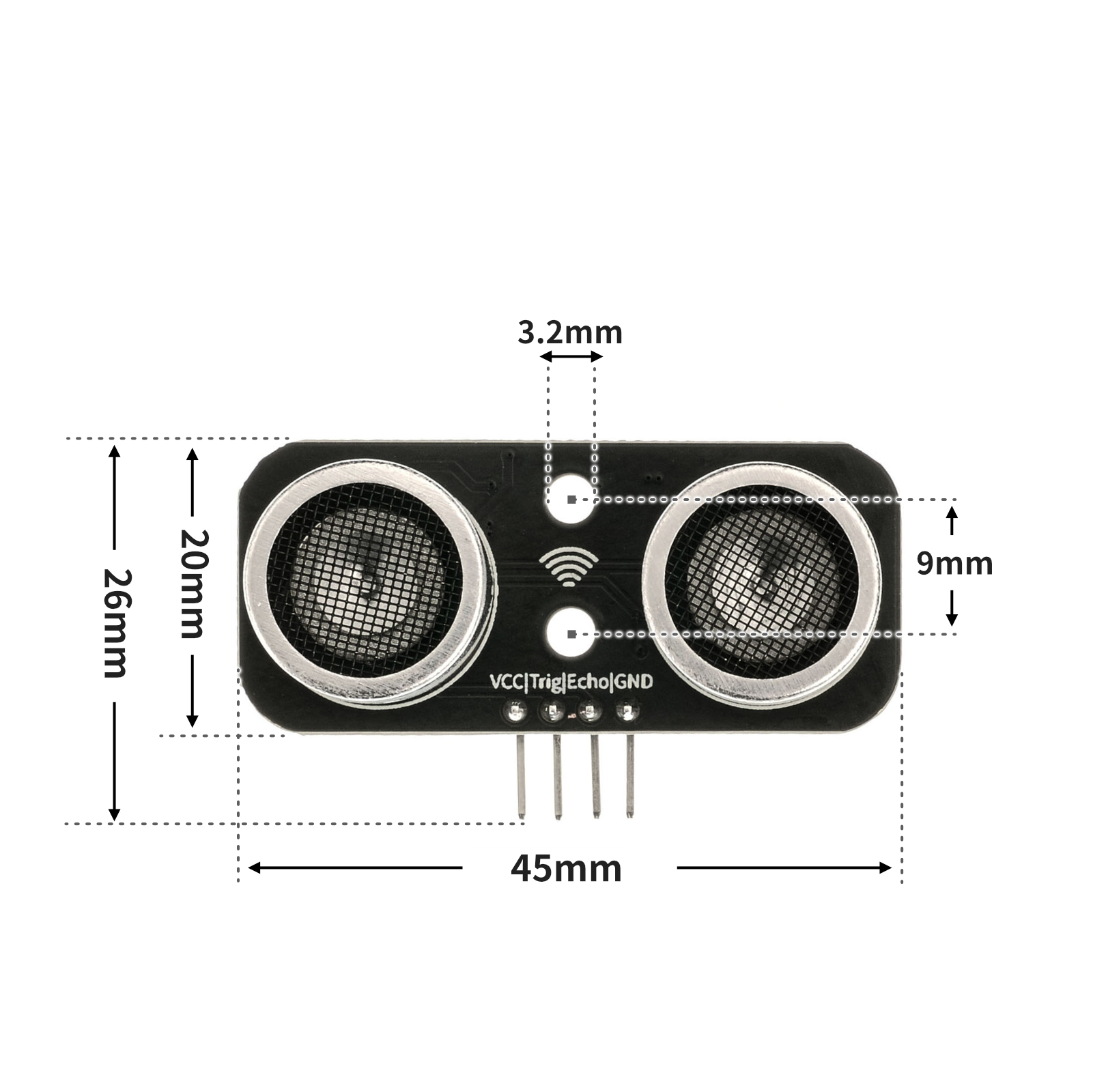 HS-SR04B 超声波模块