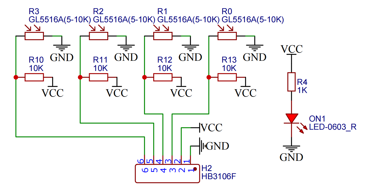 HS-S06B 四路光敏传感器