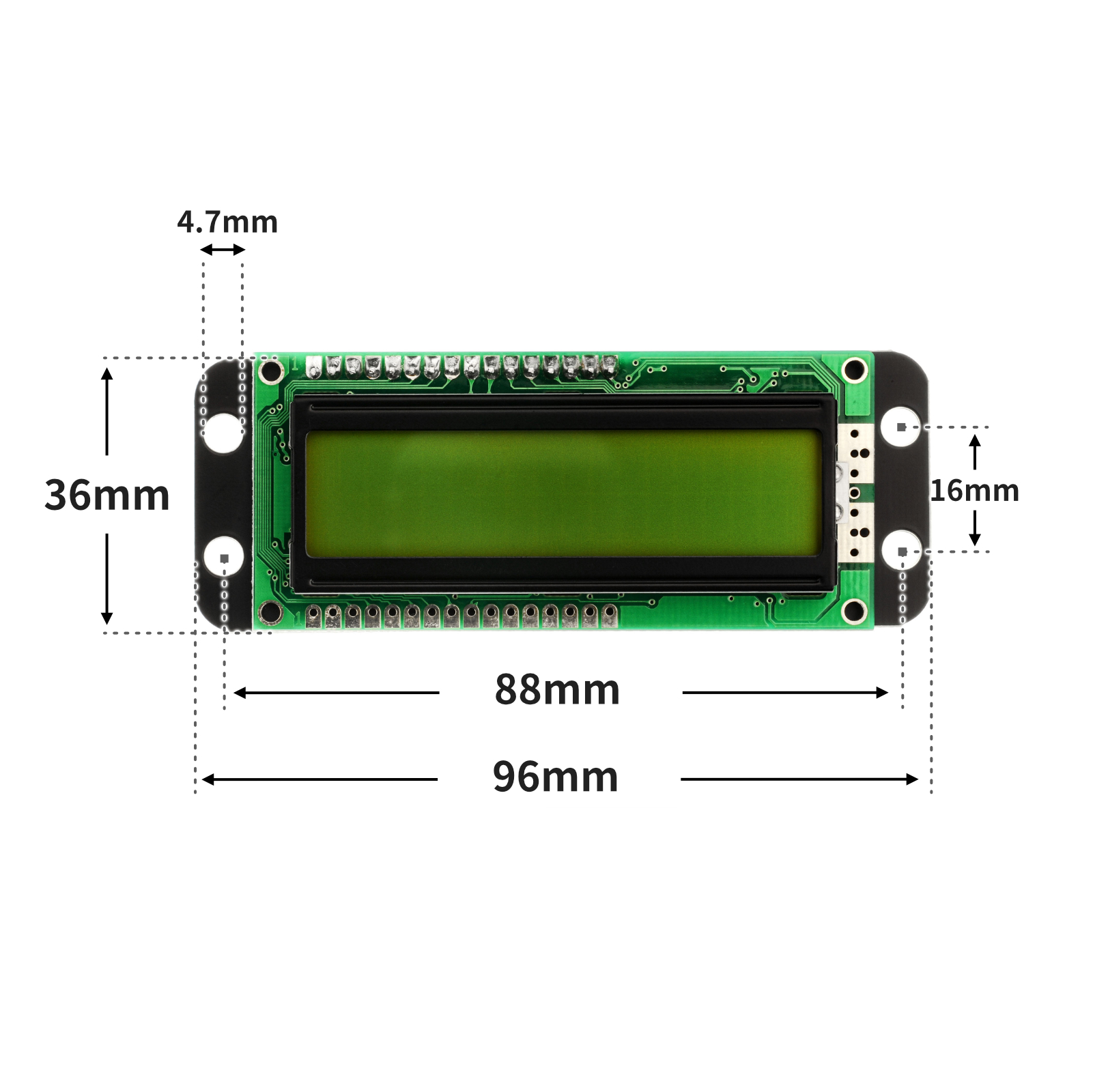 HS-F21L LCD1602液晶显示屏