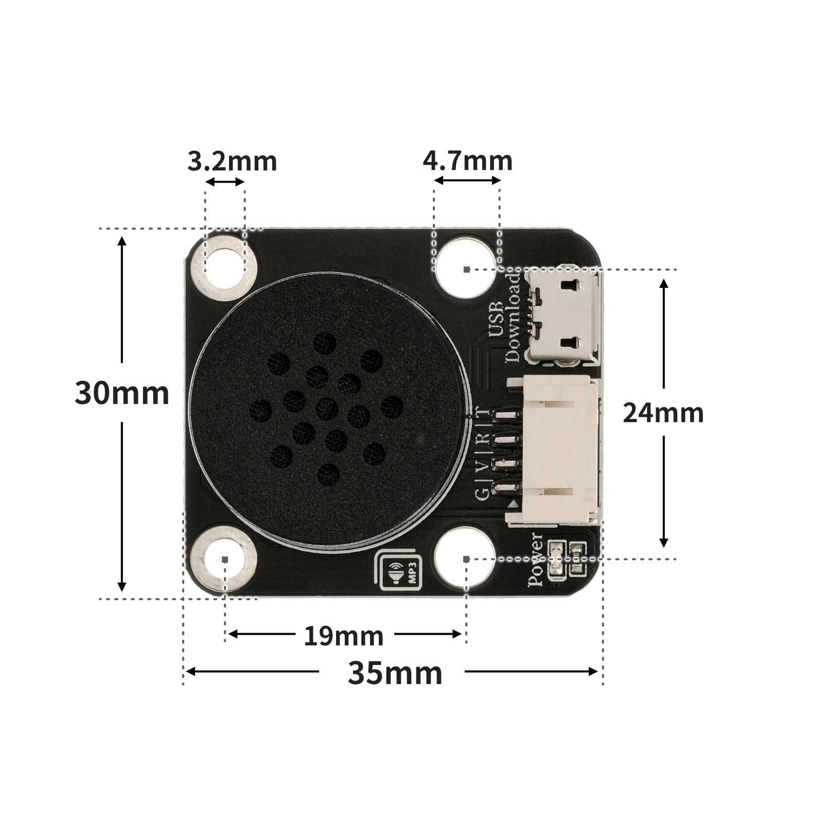 HS-S49PL MP3语音播报模块