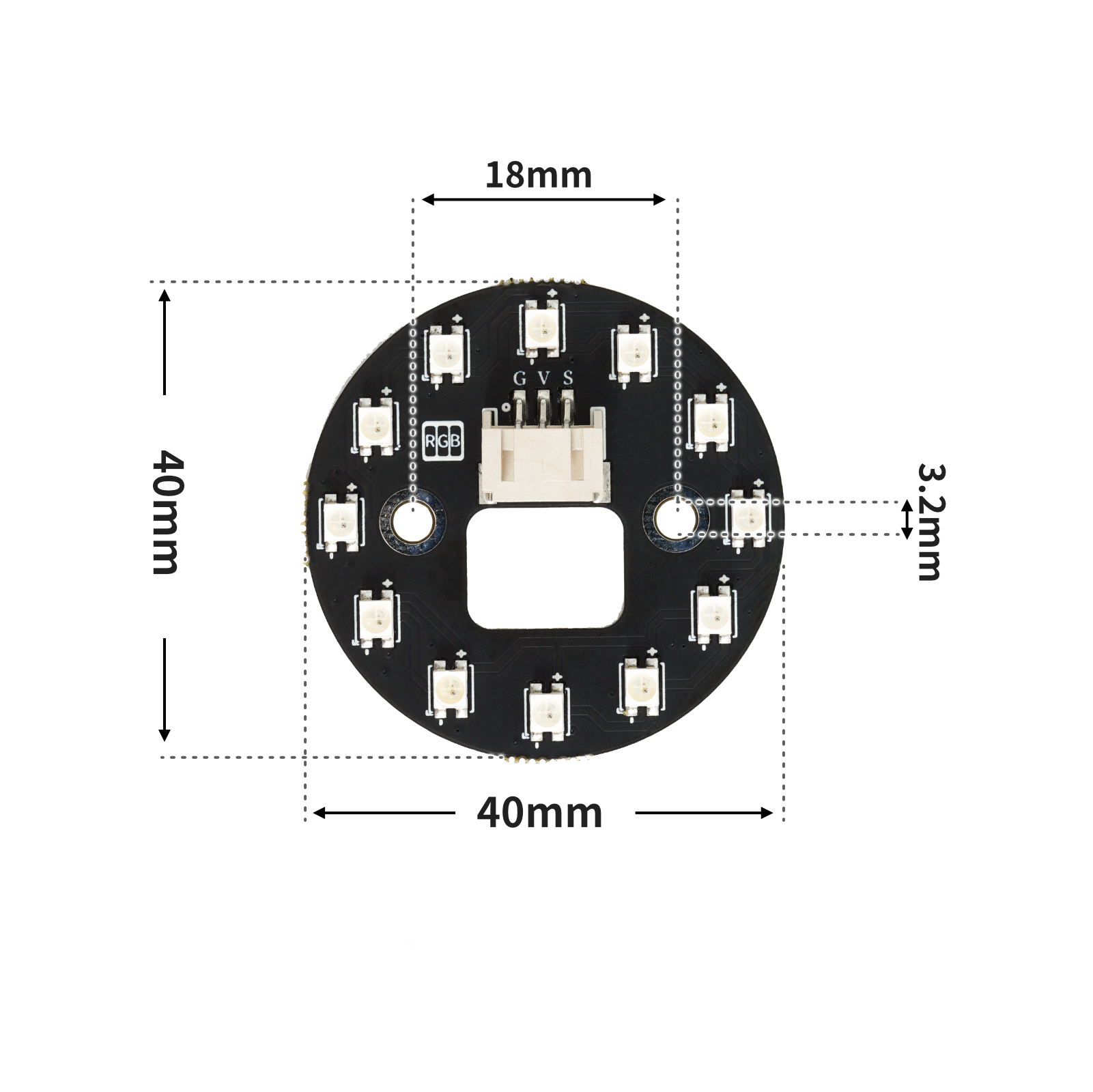 HS-F12PA RGB-LED环形灯