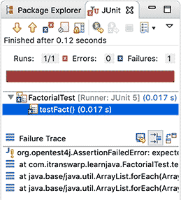 junit-test-failed